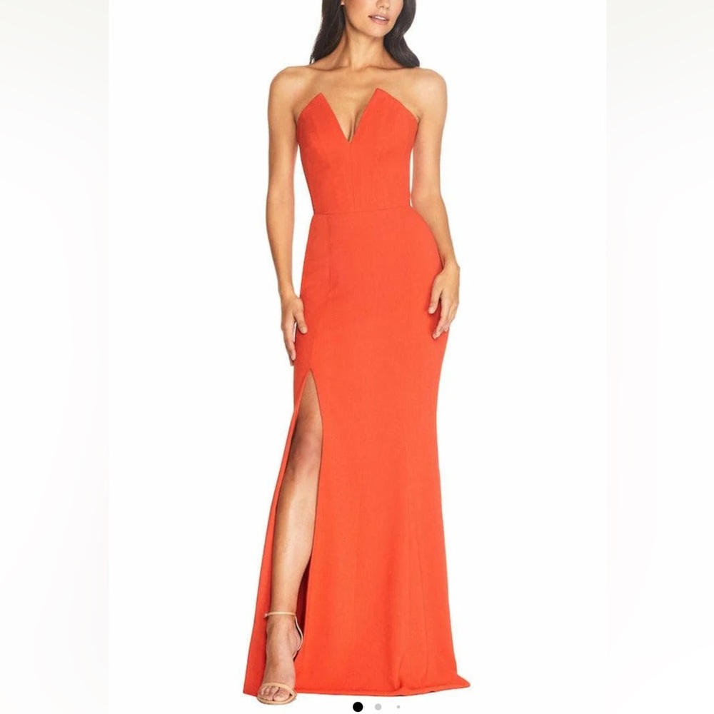 Dress the Population Fernanda poppy size small